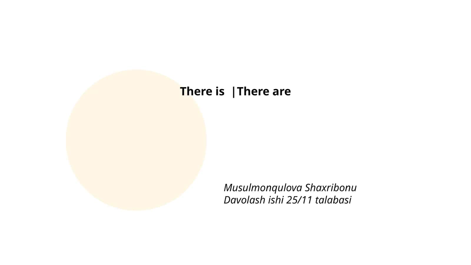 There is/There are tuzilmasi