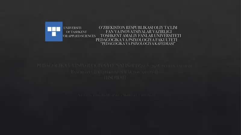 Amaliyotrahbari: Muqimova Mehrigul Farxod qizi