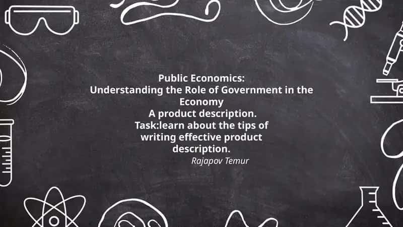 Public Economics: Understanding the Role of Government in the Economy