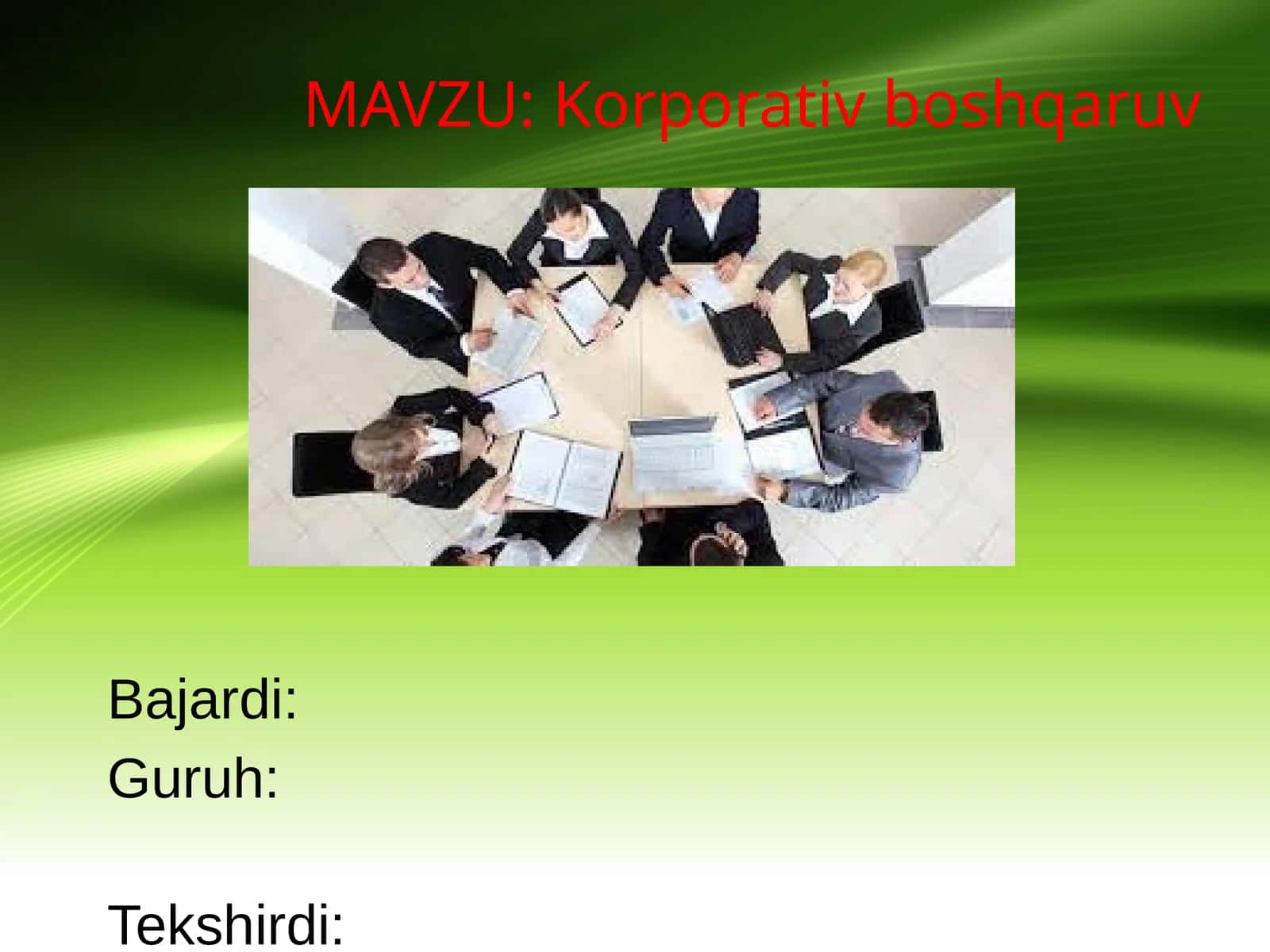 Korporativ boshqaruv