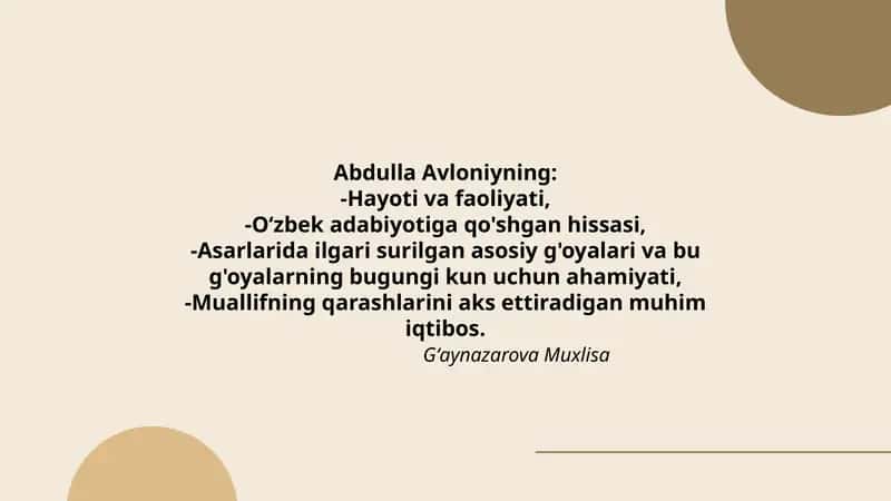Abdulla Avloniyning