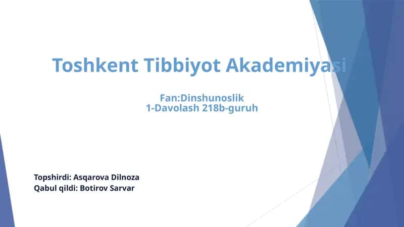 Mahmudxo'ja Behbudiy "Muxtasar islom tarixi" asari