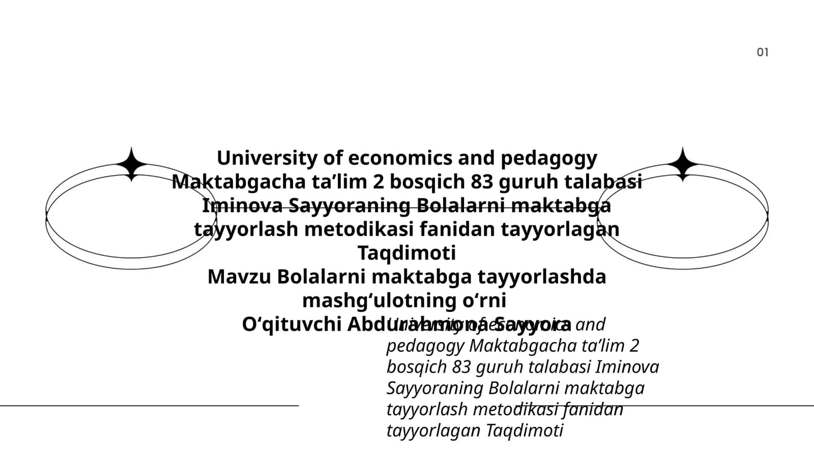 Bolalarni maktabga tayyorlash metodikasi