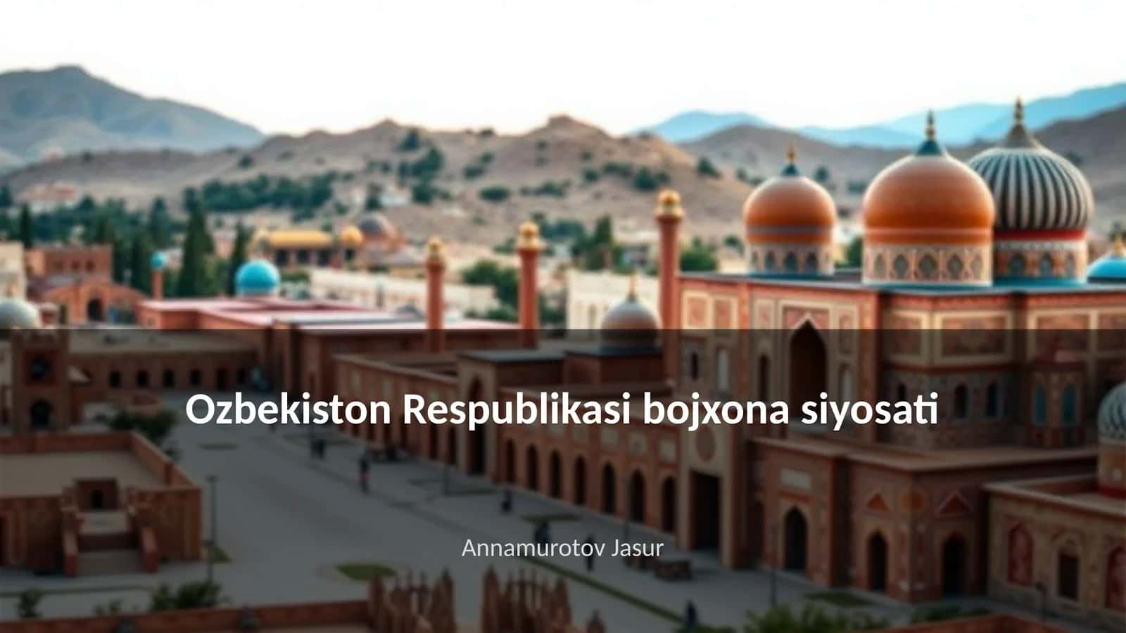 Bojxona siyosati
