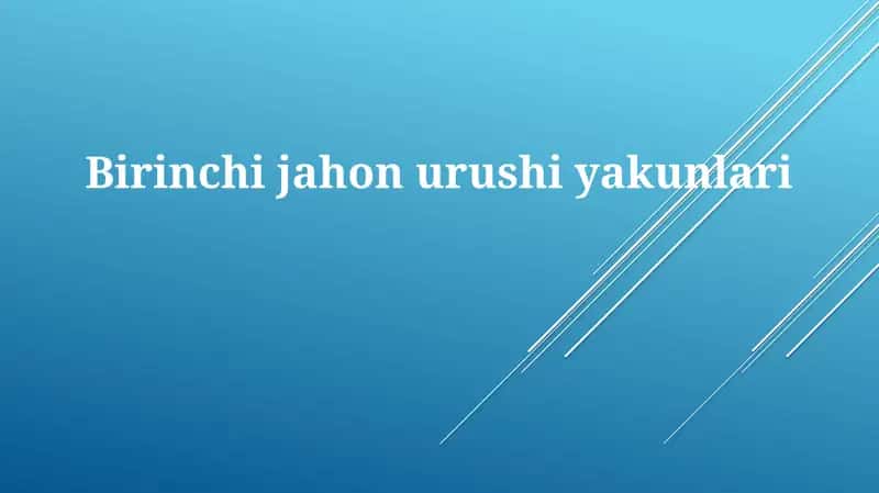 Birinchijahonurushiyakunlari