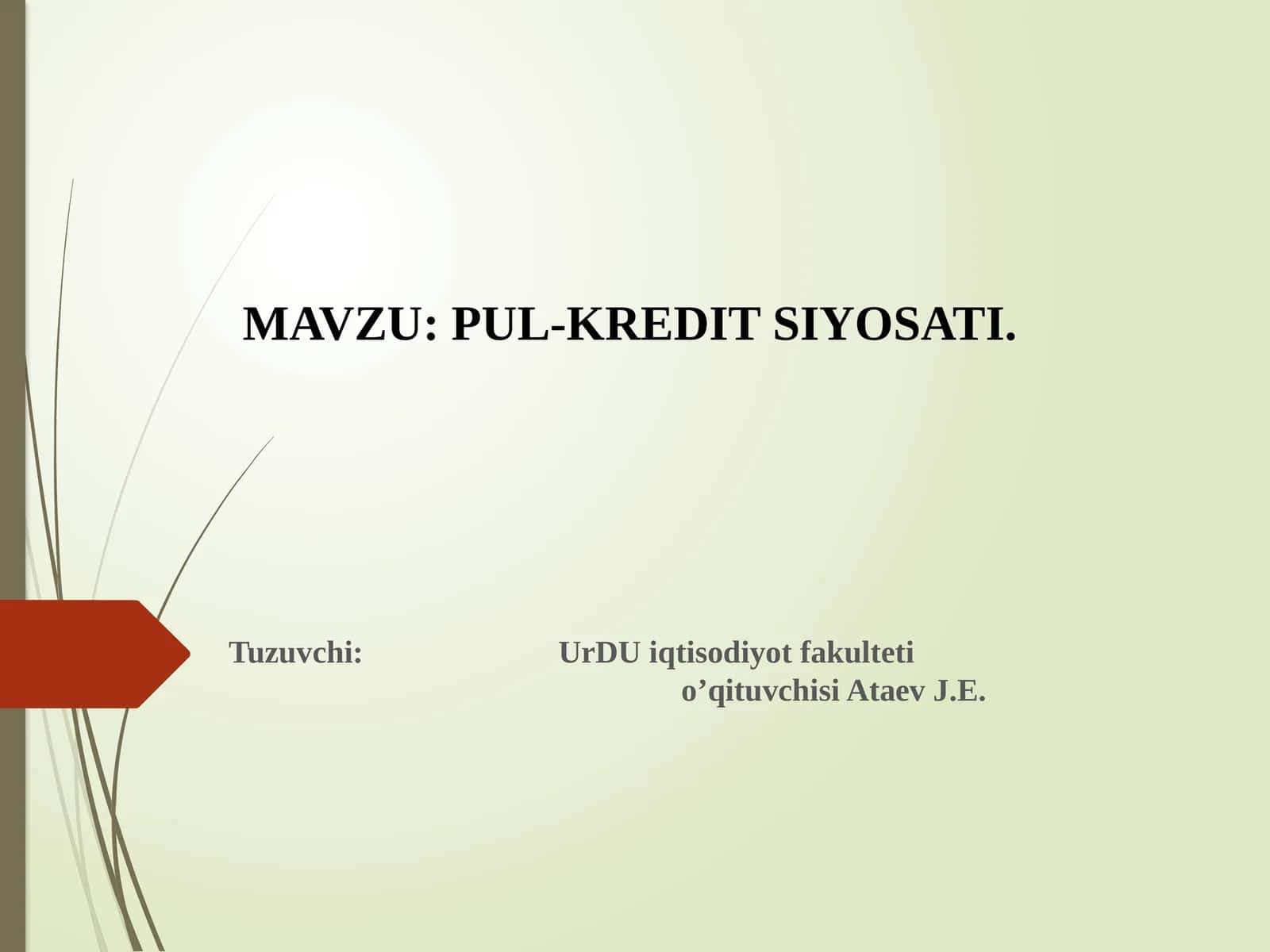 PUL-KREDITSIYOSATI