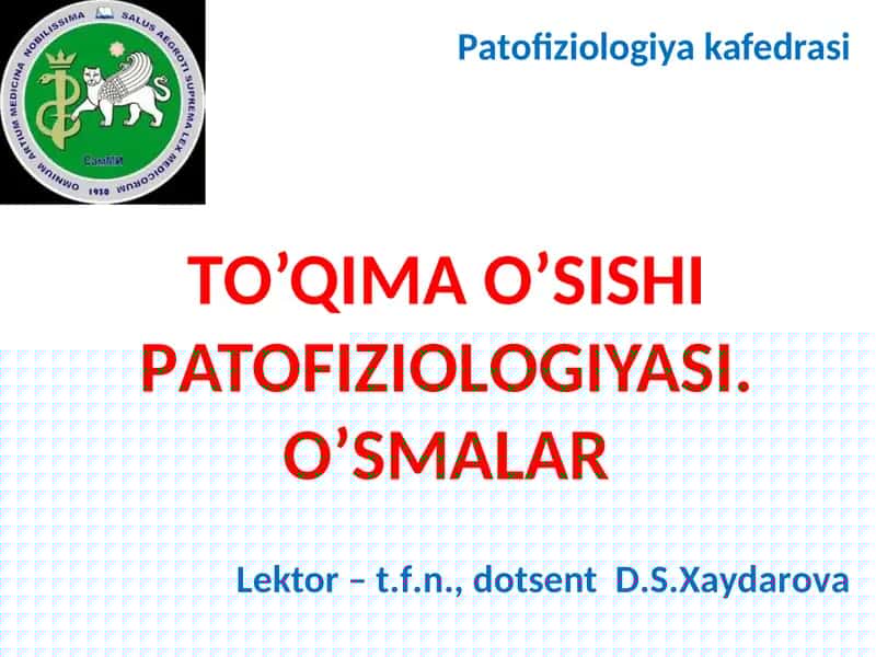 Onkologik kasalliklar statistikasi