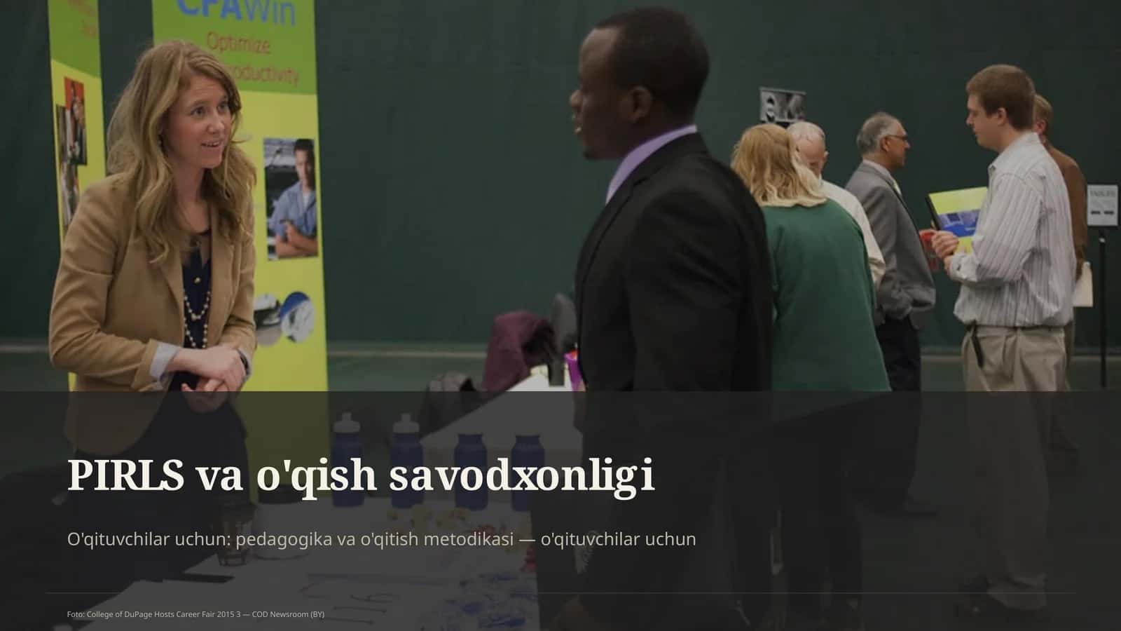 PIRLS va o'qish savodxonligi