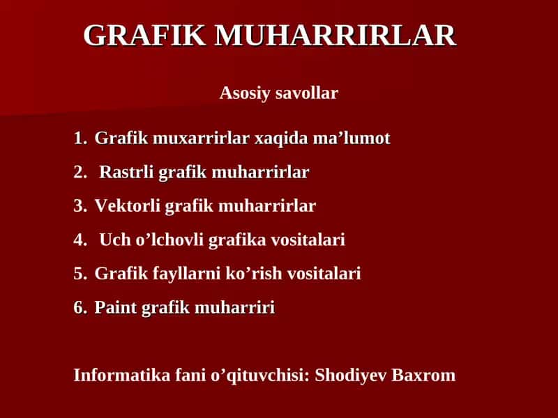 Grafik muharrirlar