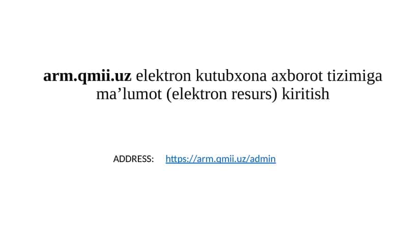 Elektron kutubxona axborot tizimi