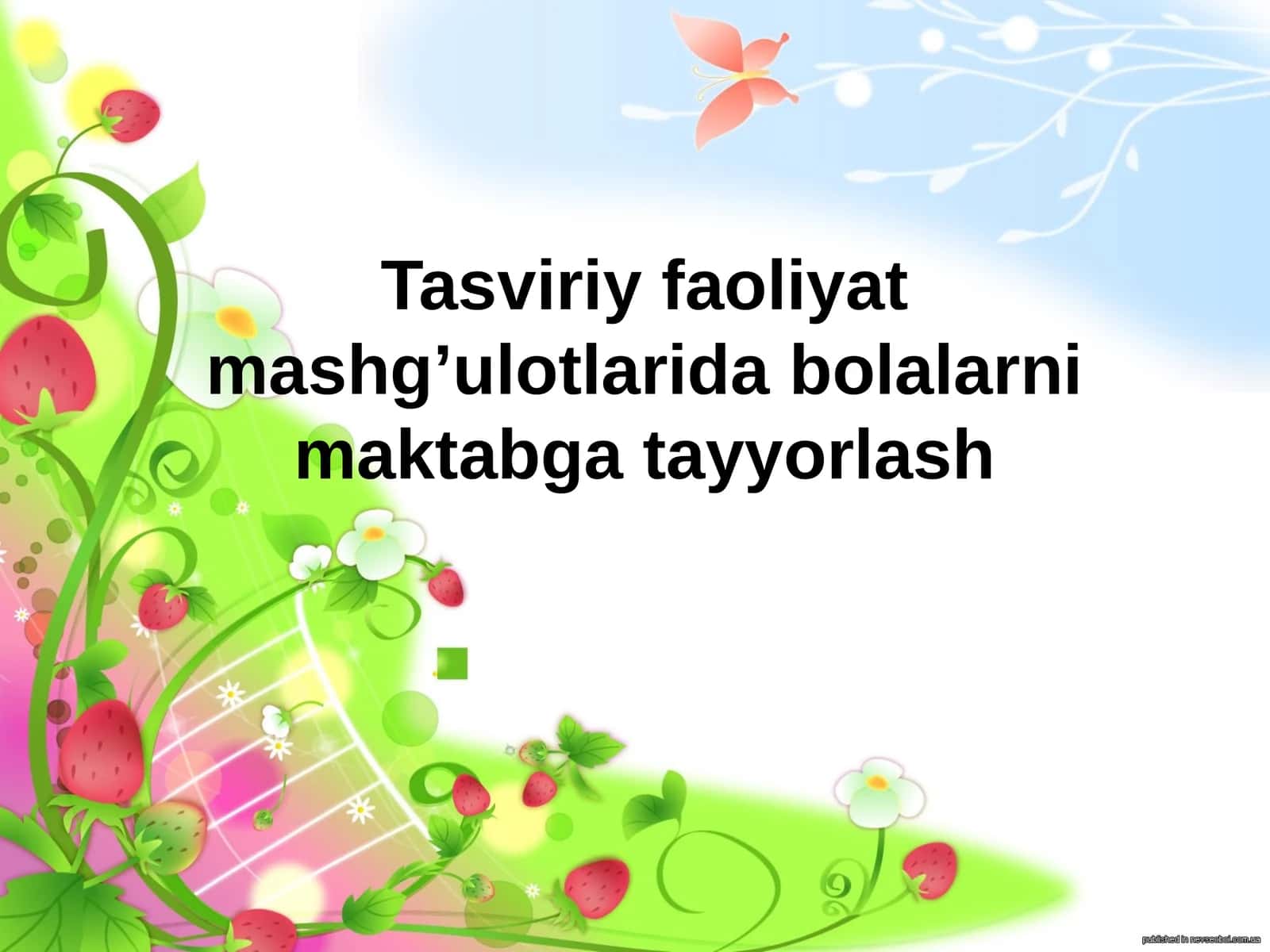 Tasviriy faoliyat mashg'ulotlarida bolalarni maktabga tayyorlash