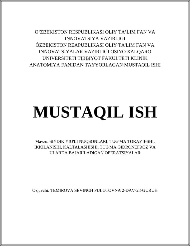 SIYDIK YIO'LI NUQSONLARI