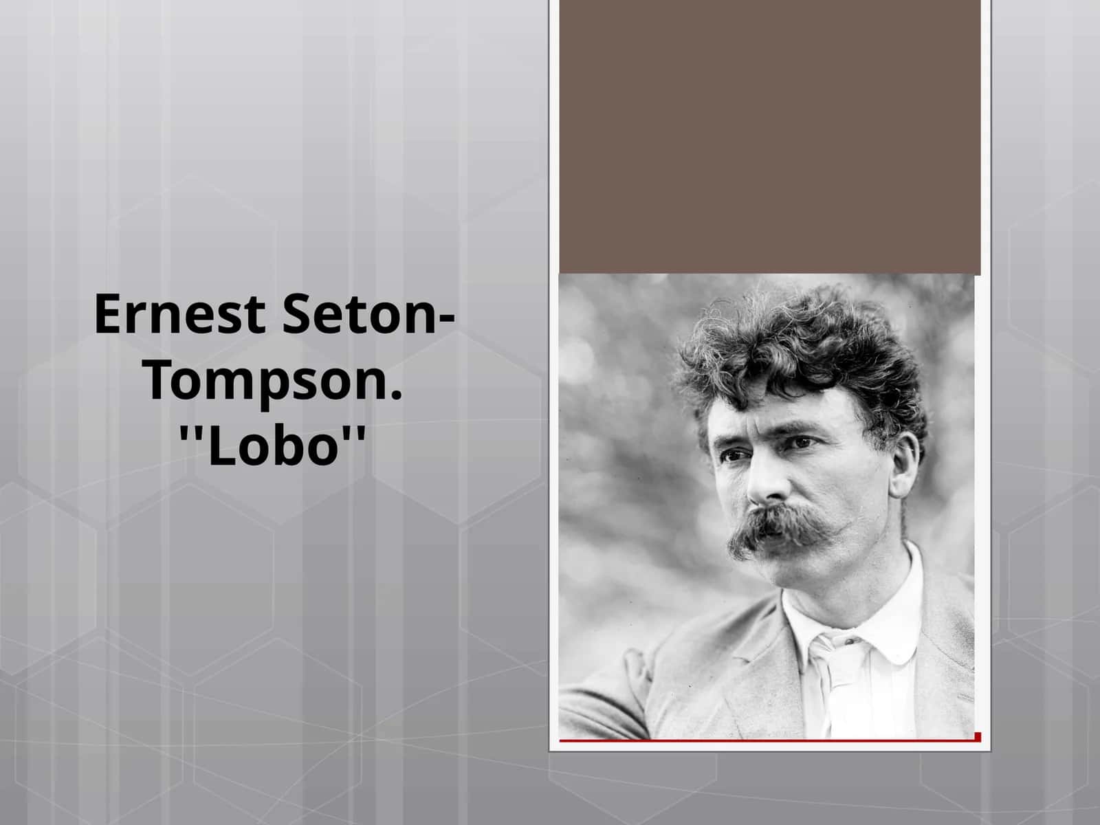 Ernest Seton-Tompson. ''Lobo''