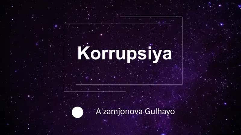 Korrupsiya