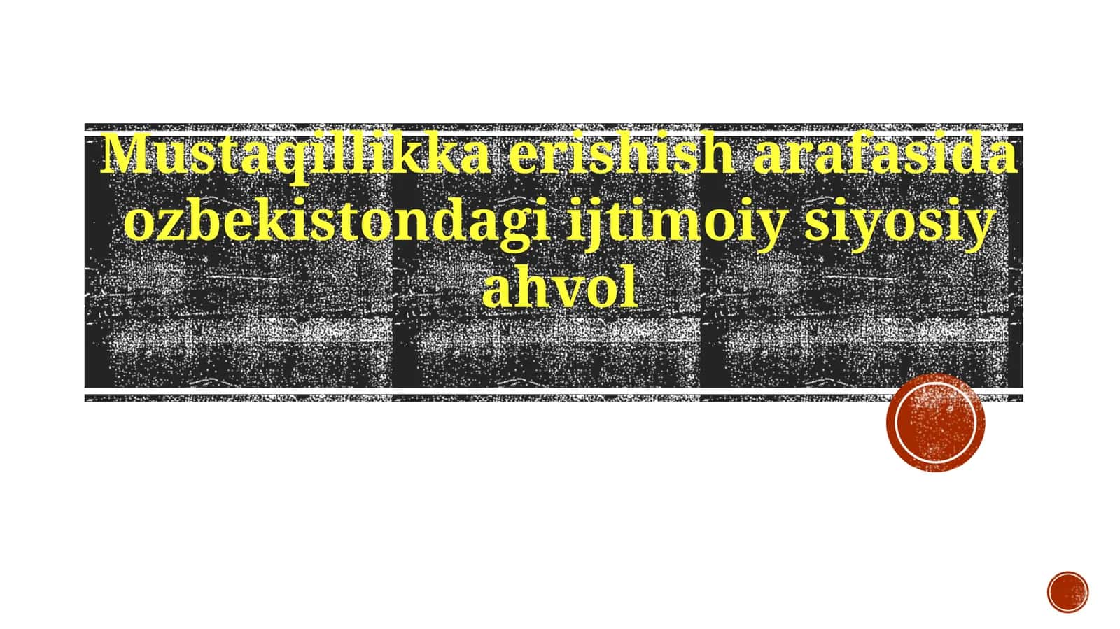 Mustaqillikkaerishisharafasidaozbekistondagiijtimoiysiyosiyahvol