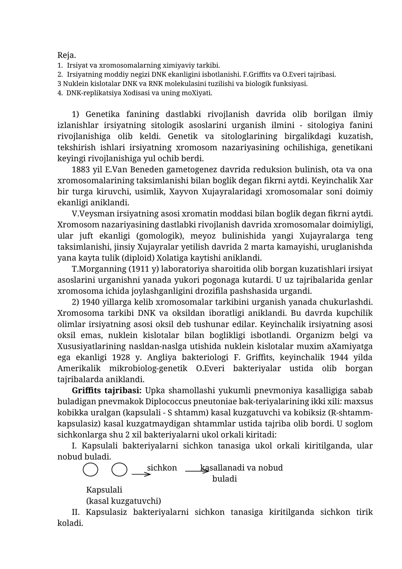 Irsiyatning moddiy tuzilishi
