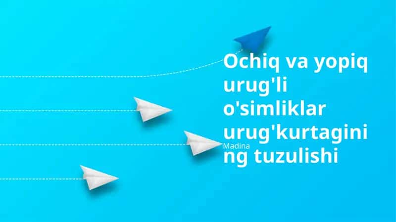 Ochiq va yopiq urug'li o'simliklar urug'kurtagining tuzulishi