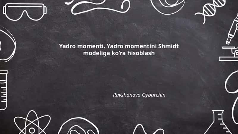 Yadro momenti tushunchasi