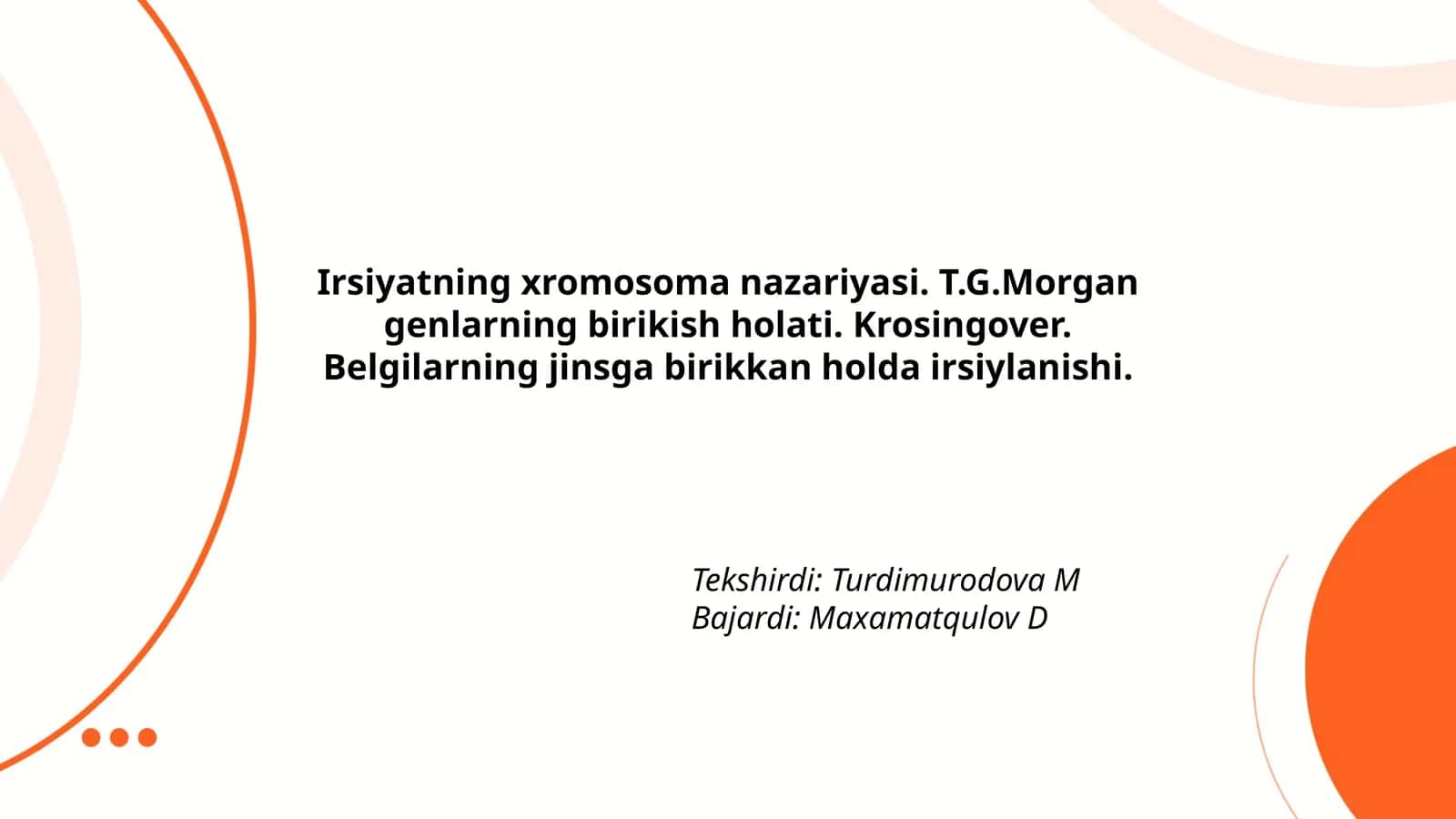 Irsiyatning xromosoma nazariyasi