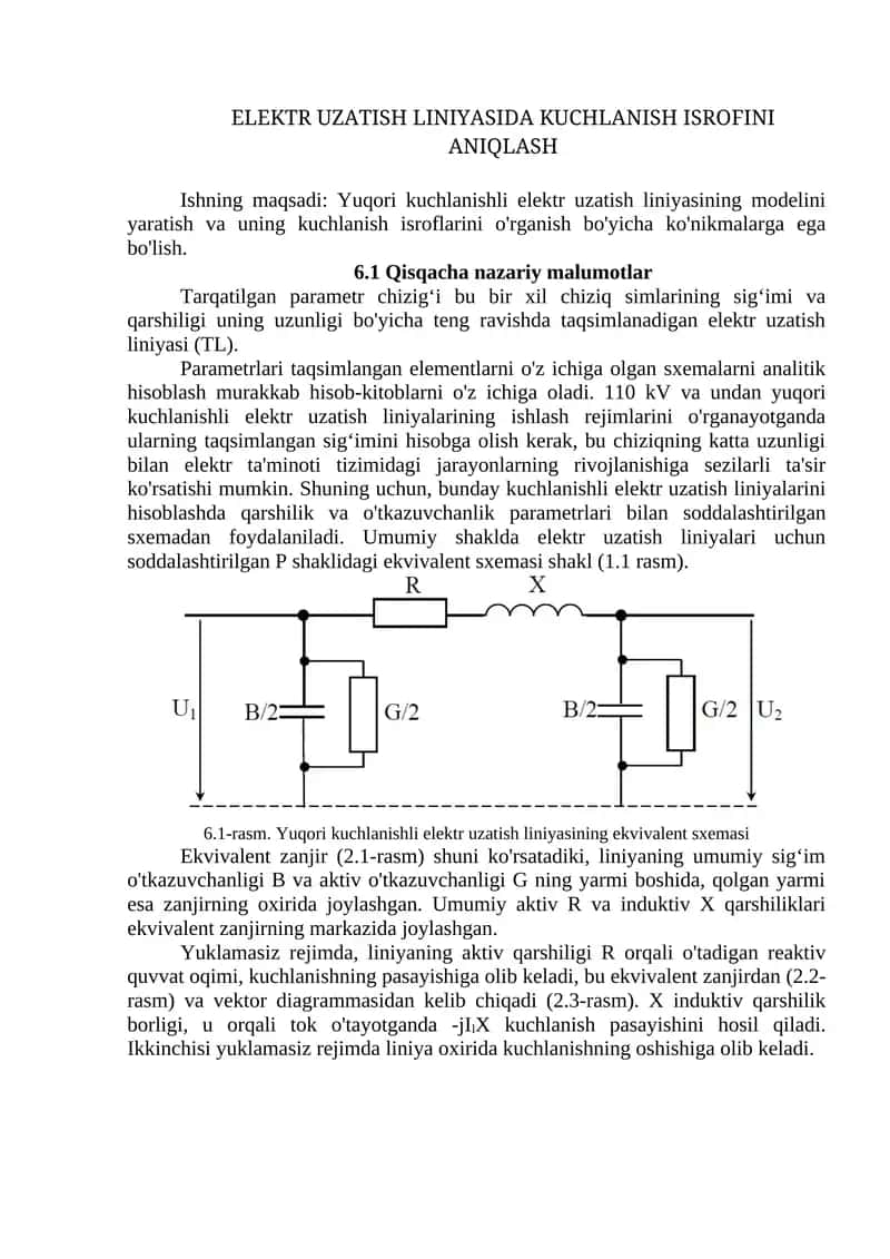 Elektr uzatish liniyasi kuchlanishi