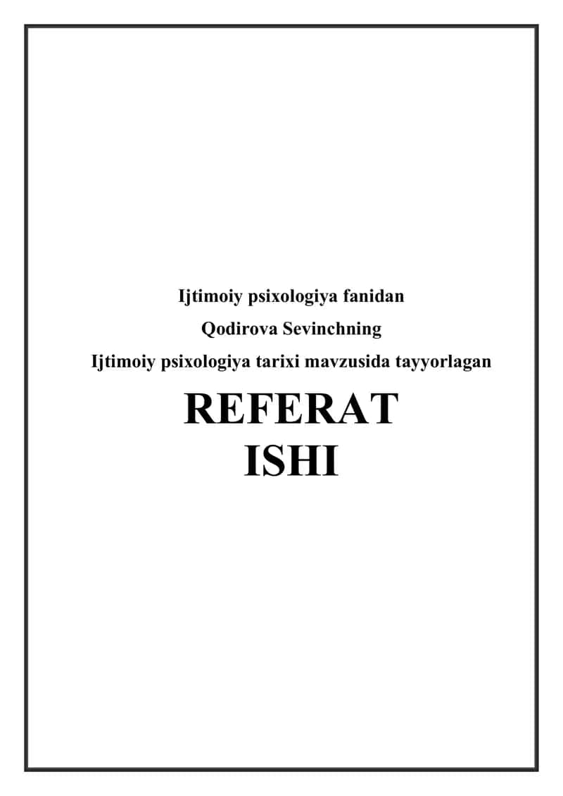 Ijtimoiy psixologiya tarixi
