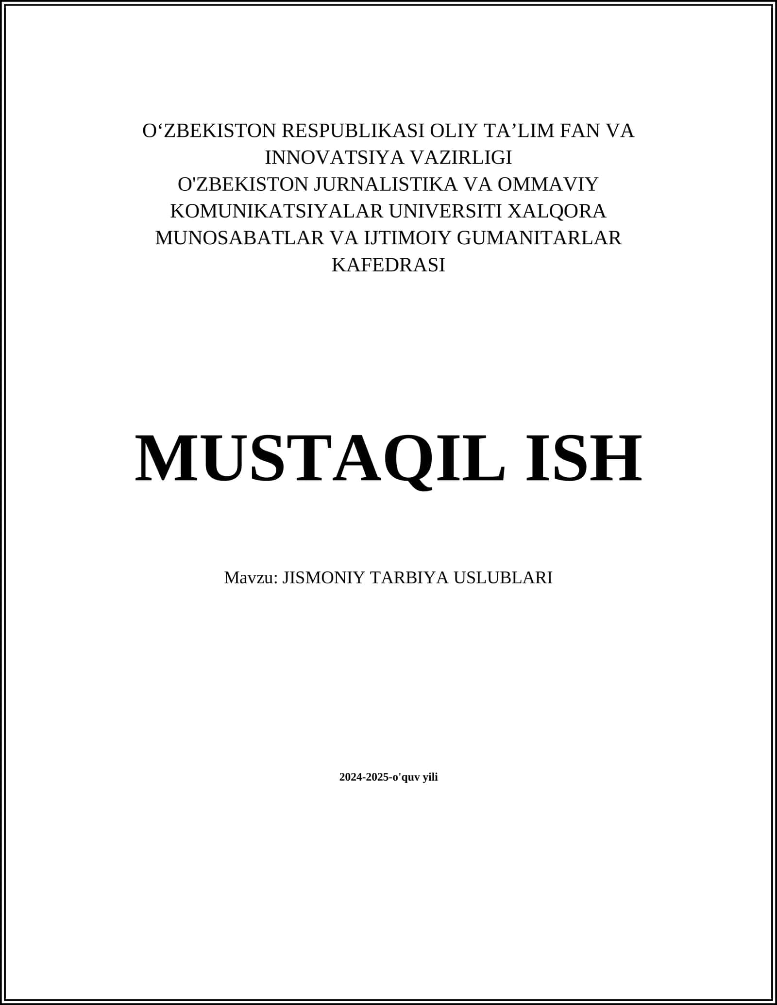 Harakatli o'yinlar metodikasi