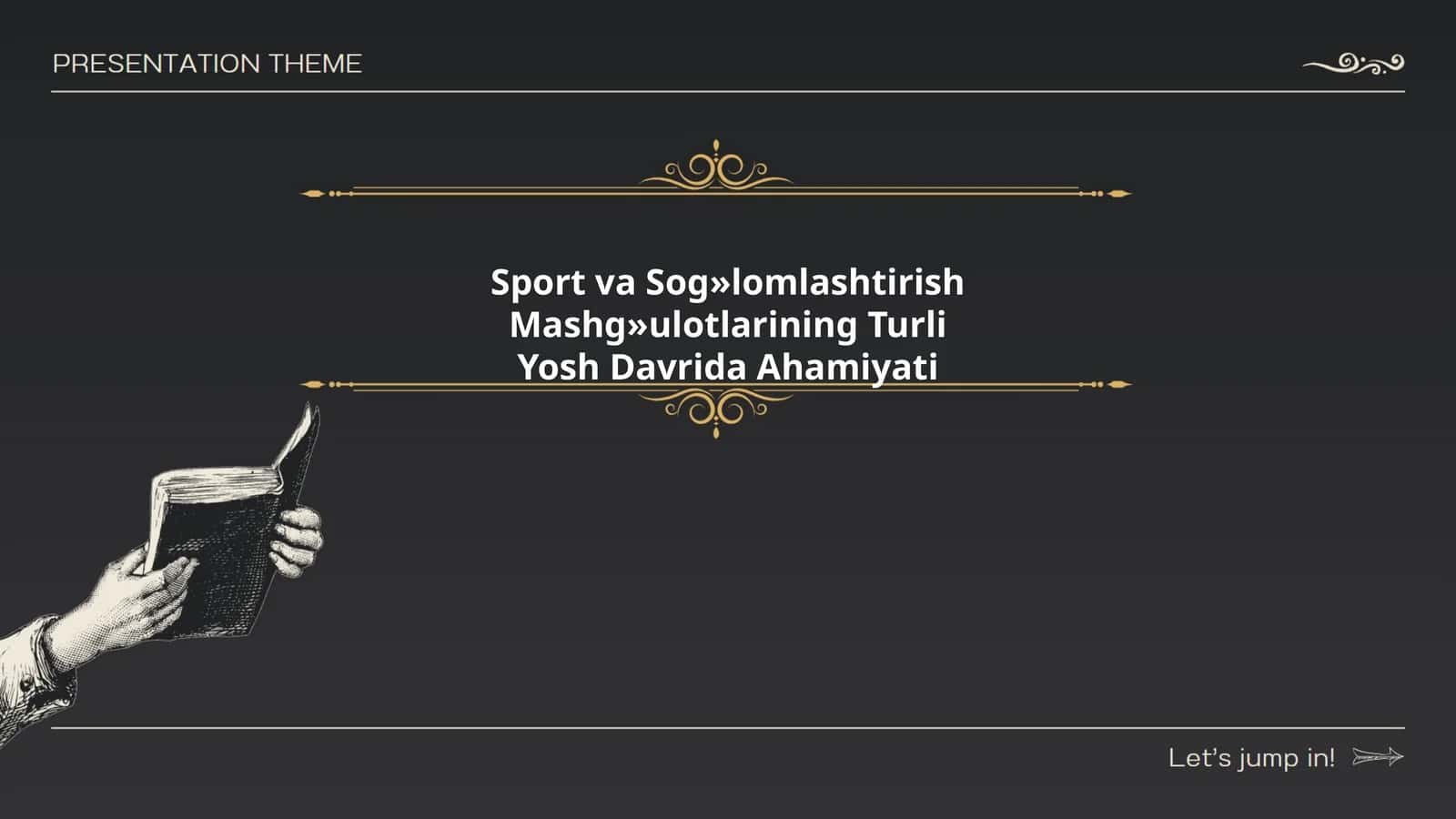 Sport va Sog»lomlashtirish Mashg»ulotlarining Turli Yosh Davrida Ahamiyati