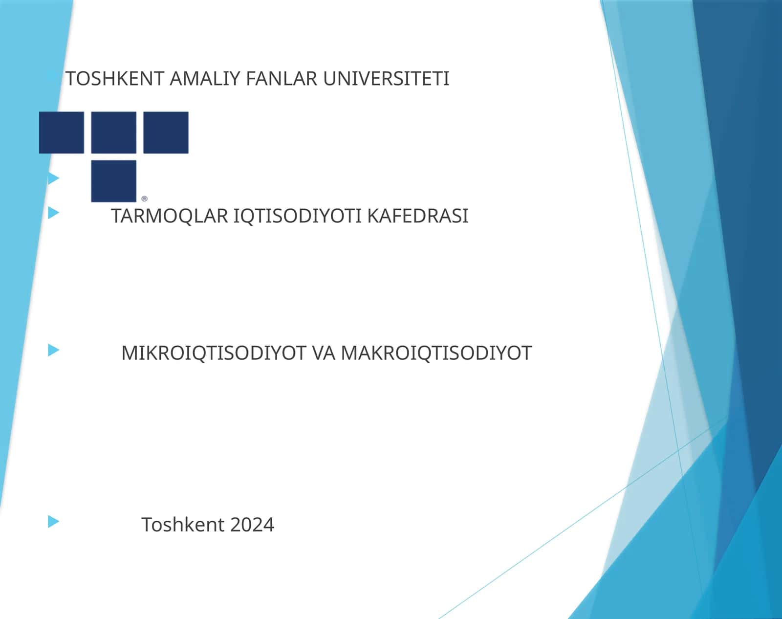 МИКРОИҚТИСОДИЁТ ВА МАКРОИҚТИСОДИЁТ