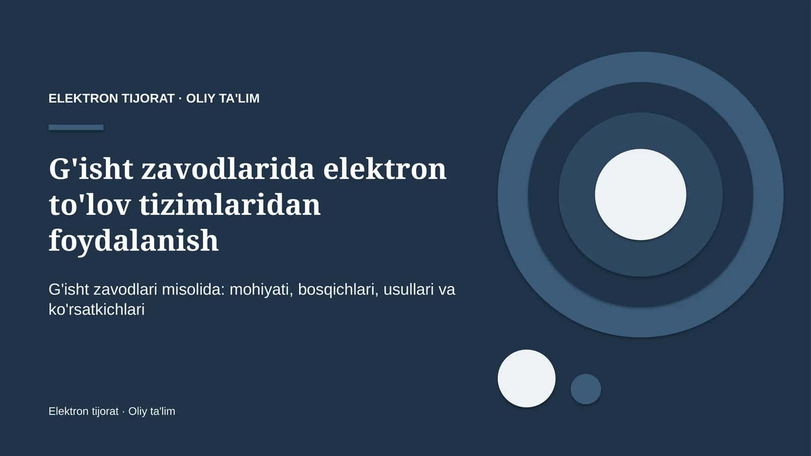 G'isht zavodlarida elektron to'lov tizimlaridan foydalanish