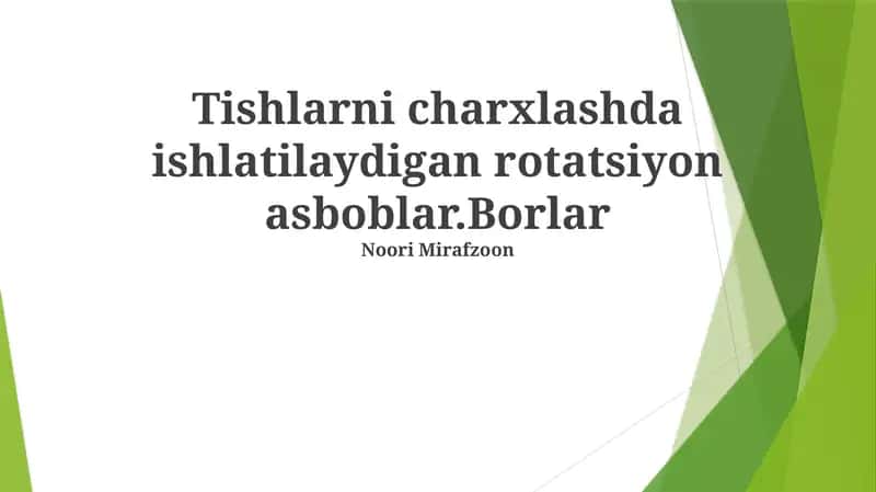 Rotatsion asboblar
