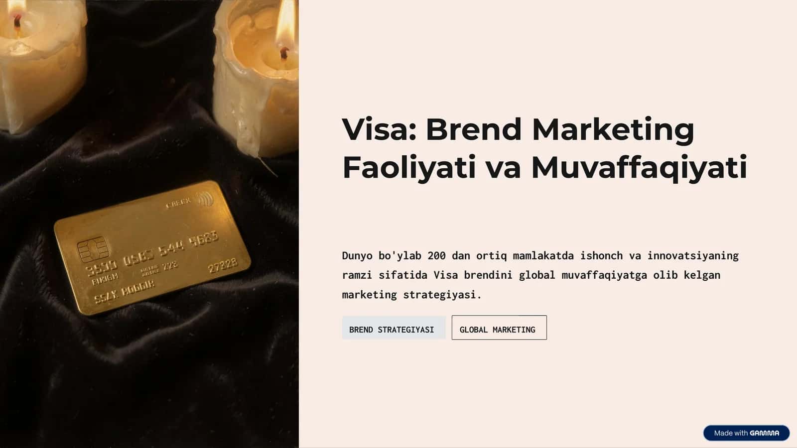 Visa: Brend Marketing Faoliyati va Muvaffaqiyati