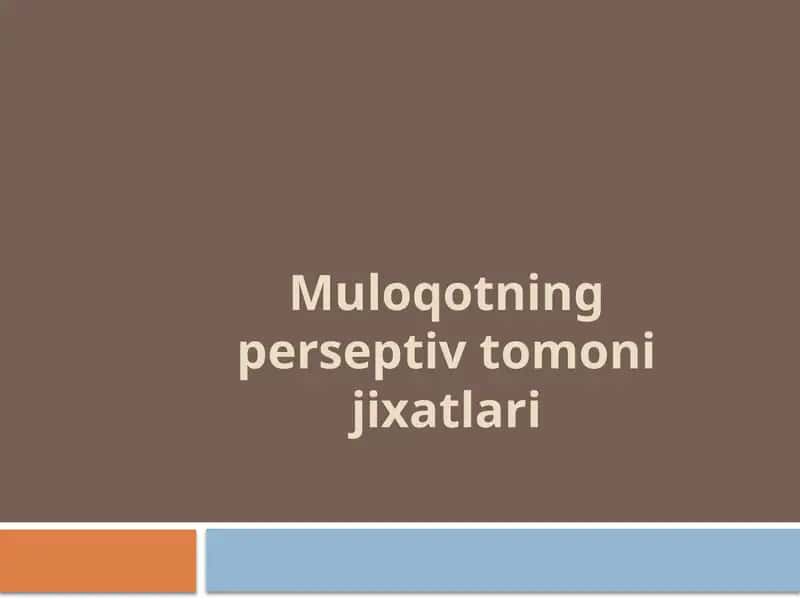 Muloqotning turli shakllari va bosqichlari