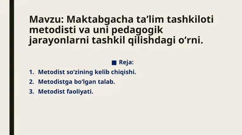 Metodist so'zi tarixi