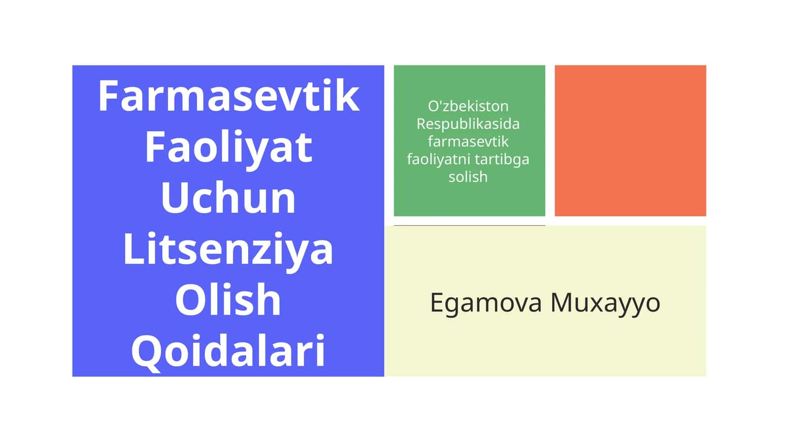 Farmasevtik Faoliyat Uchun Litsenziya Olish Qoidalari