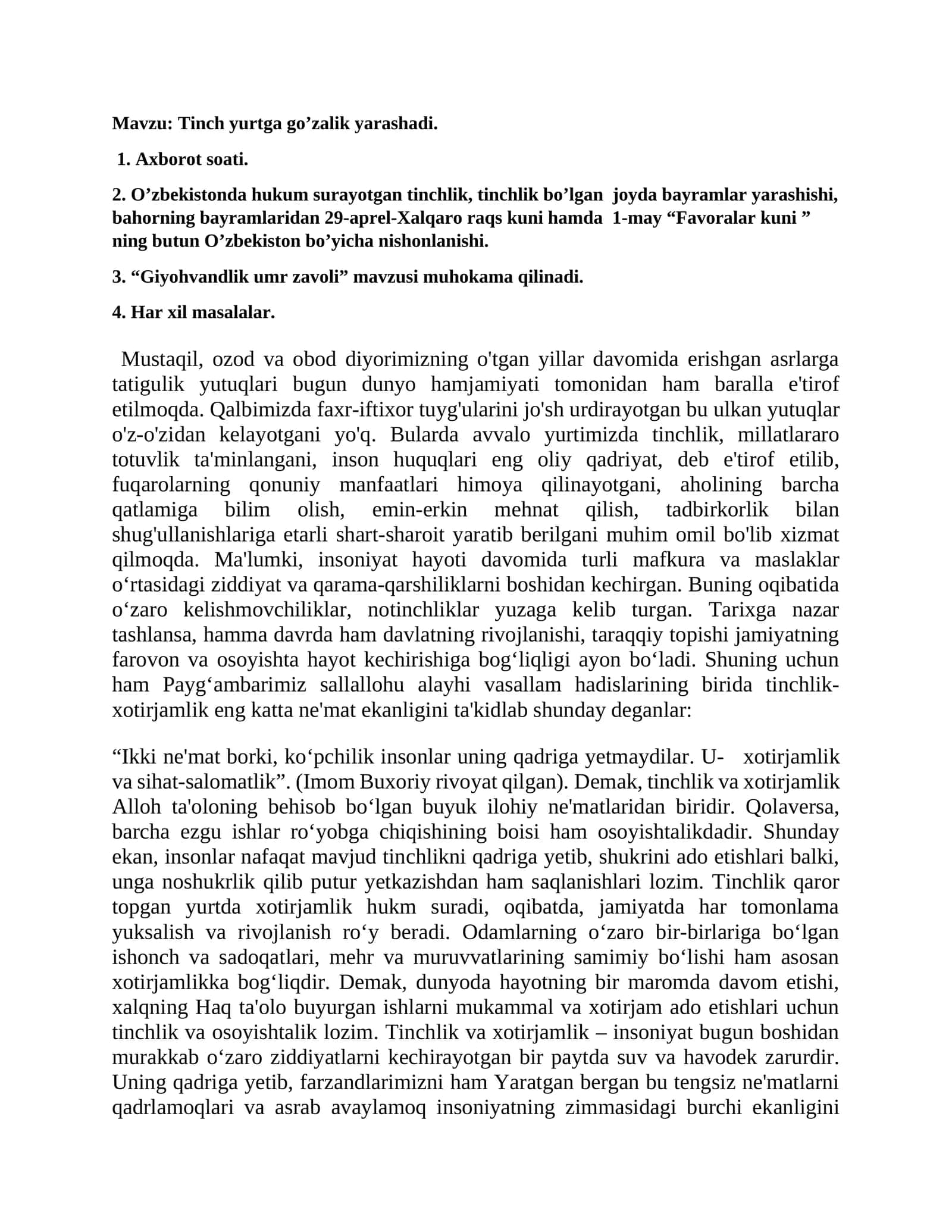 Giyohvandlik umr zavoli