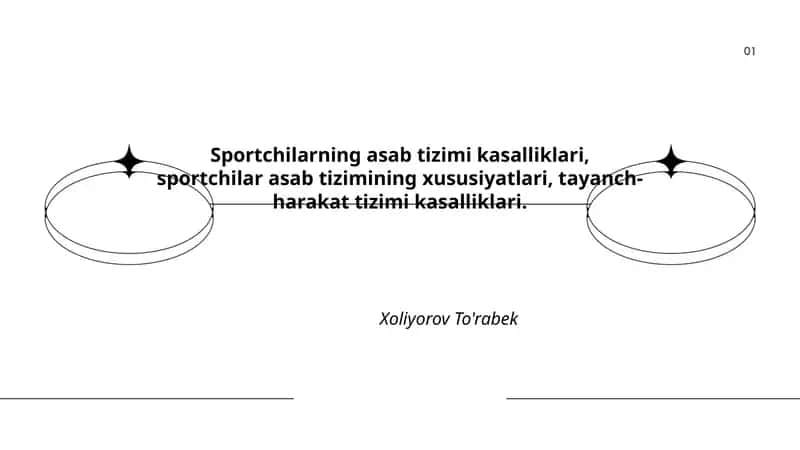 Sportchilarning asab tizimi kasalliklari