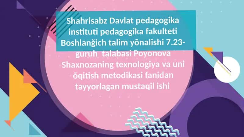 Shahrisabz Davlat Pedagogika Institutisi Pedagogika Fakulteti