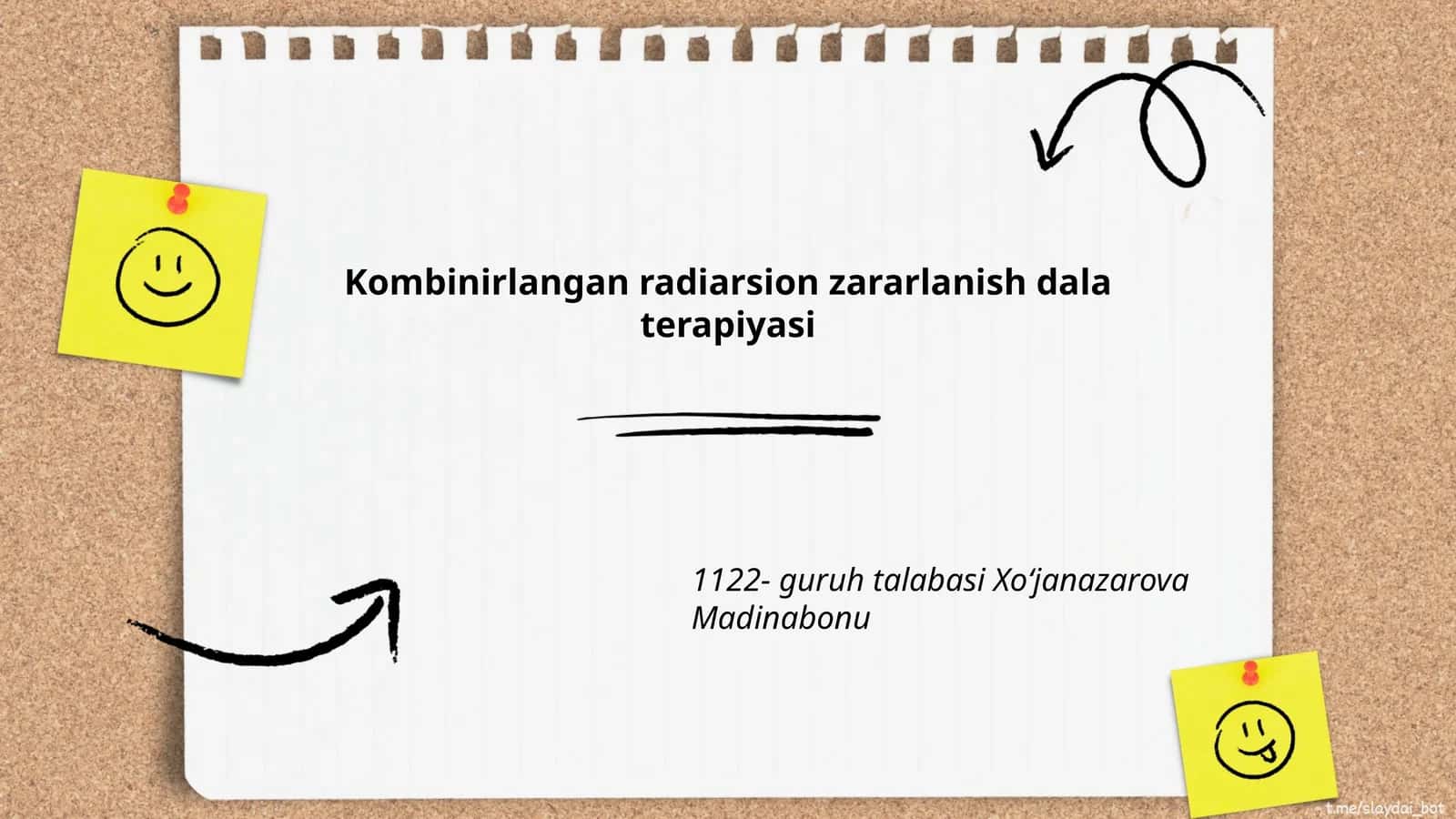 Kombinirlangan radiarsion zararlanish dala terapiyasi