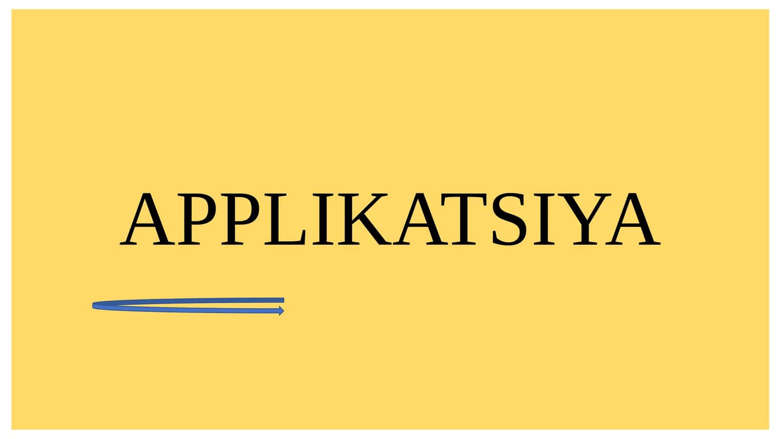 APPLIKATSIYA