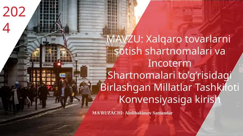 Xalqaro tovarlarni sotish shartnomalari