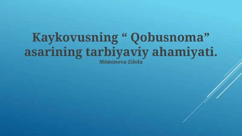 Qobusnoma