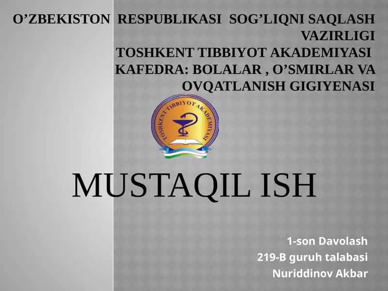 Davolash