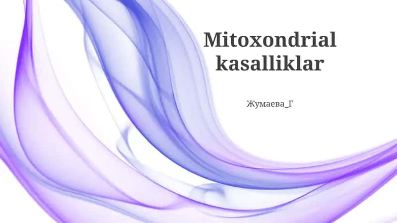 Mitoxondrial kasalliklar