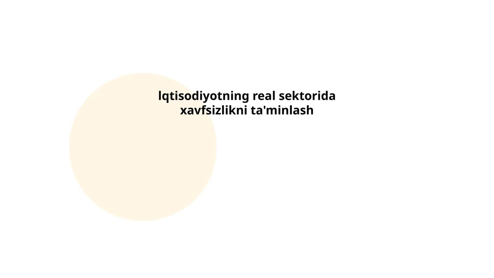 Real sektor xavfsizligini ta'minlashda moliyaviy barqarorlik