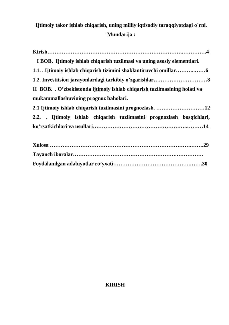 Ijtimoiy va iqtisodiy prognozlash