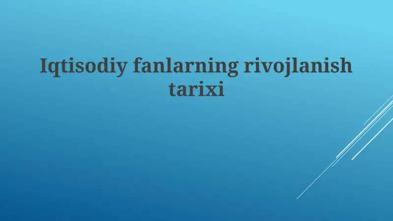 Merkantilizm va Fiziokratlar
