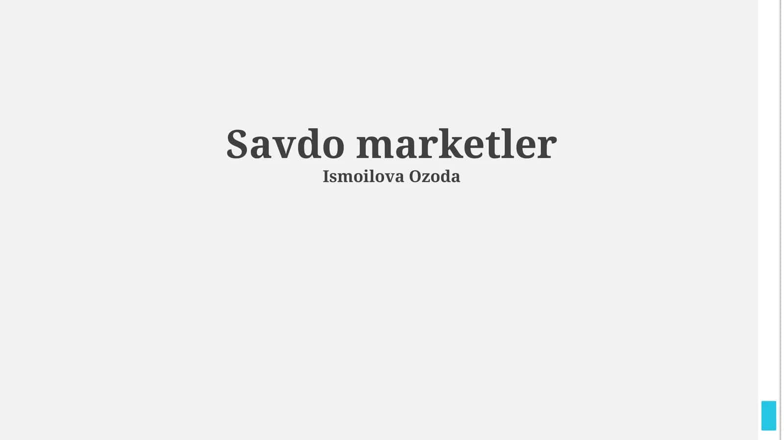 Savdo marketler