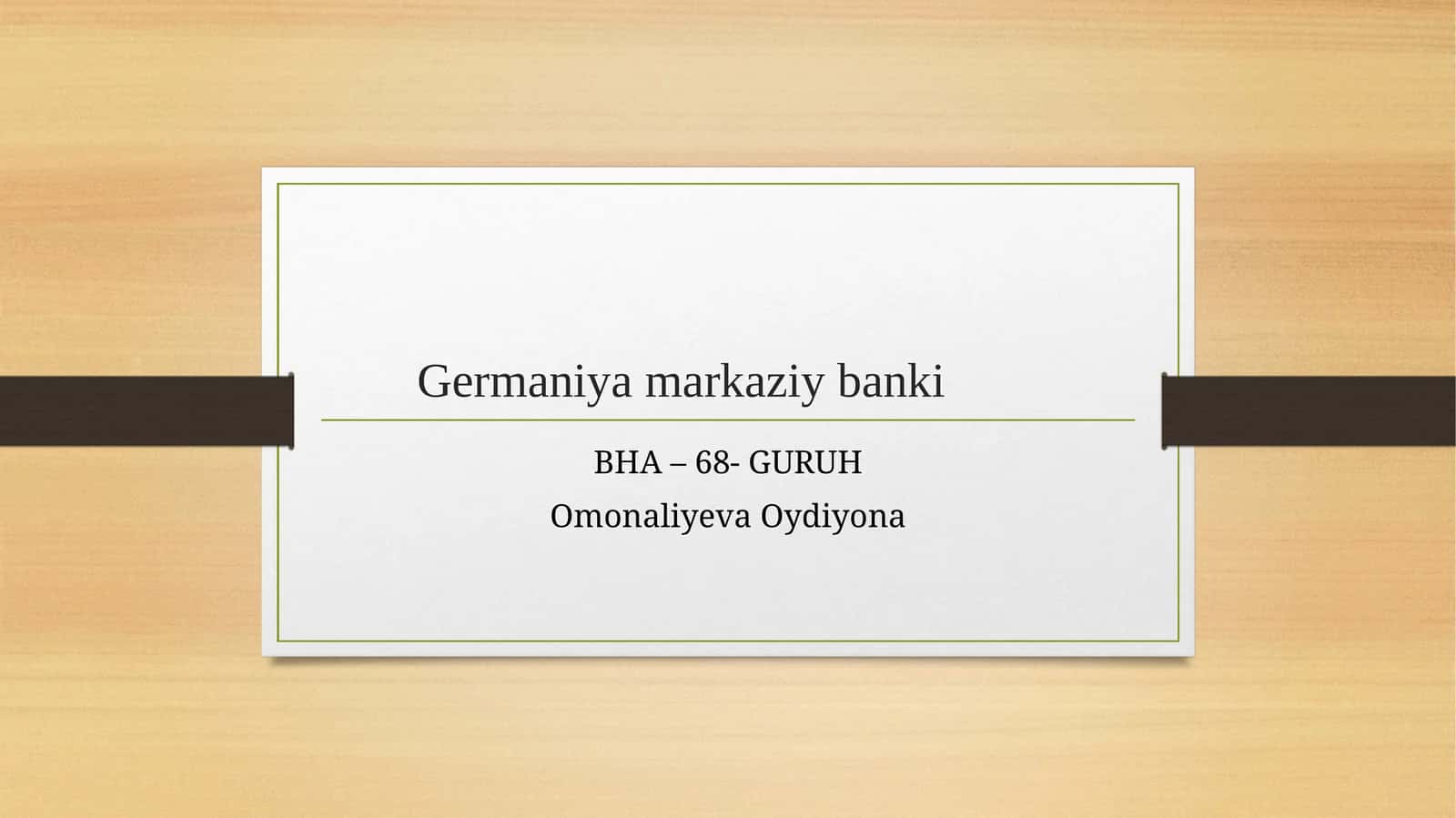 Germaniya markaziy banki