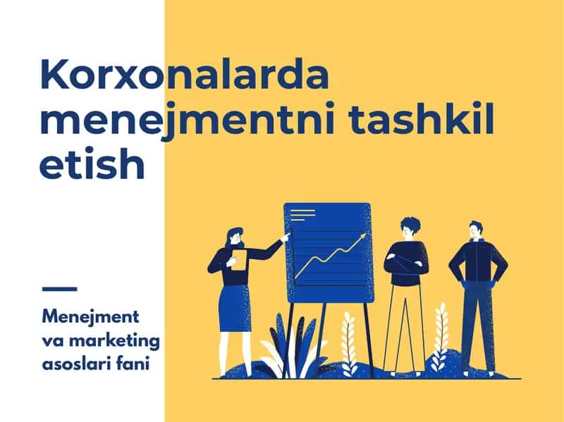 Menejment va marketing asoslari fani