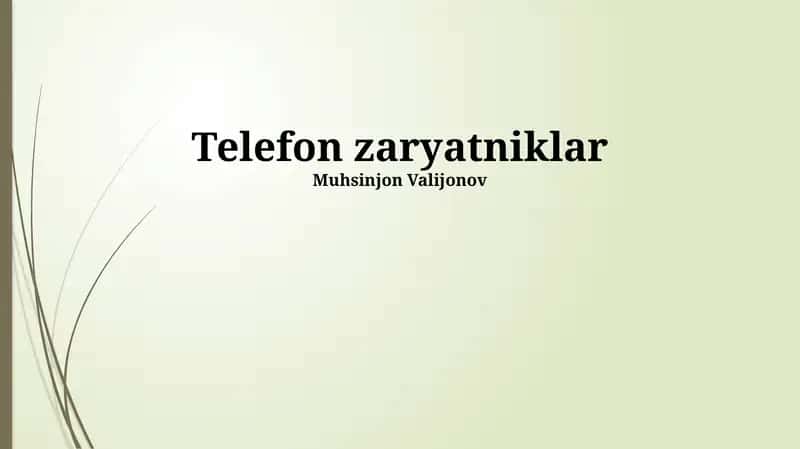 Telefon zaryatniklar